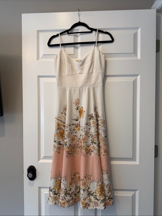 Joie Dresses & Skirts - NWOT JOIE Cream & Blush Floral Midi Dress Size XS